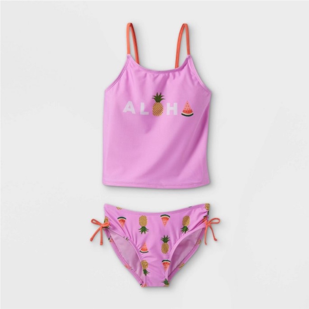 Girls Aloha Tankini Swim Set Pink - Cat & Jack